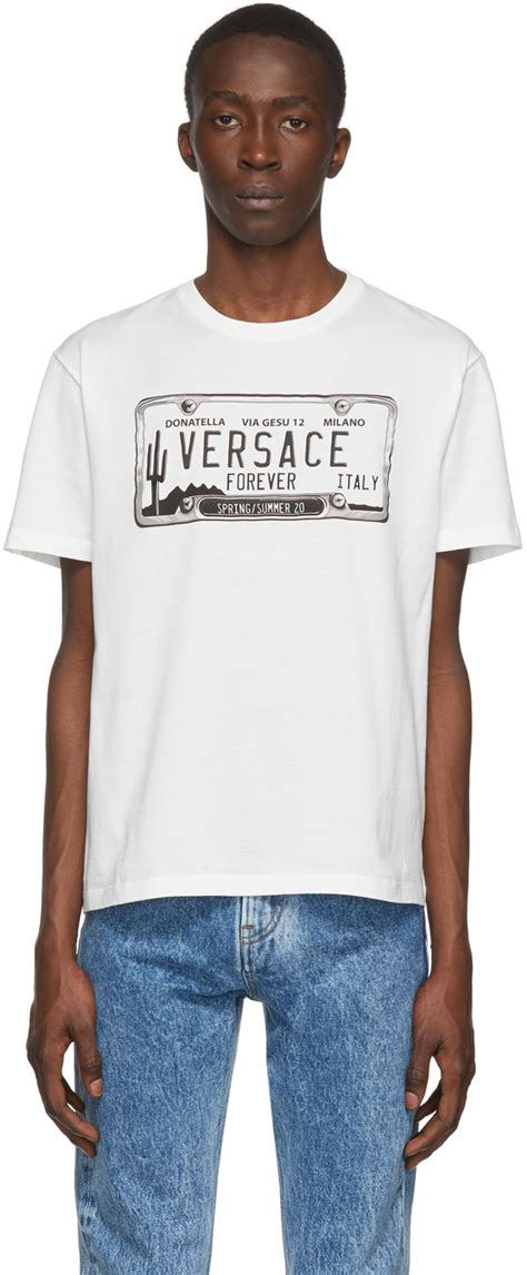 Versace: White License Plate T